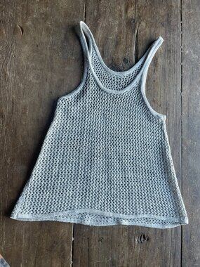 MESH KNITTED TANK   I  SIZE SMALL